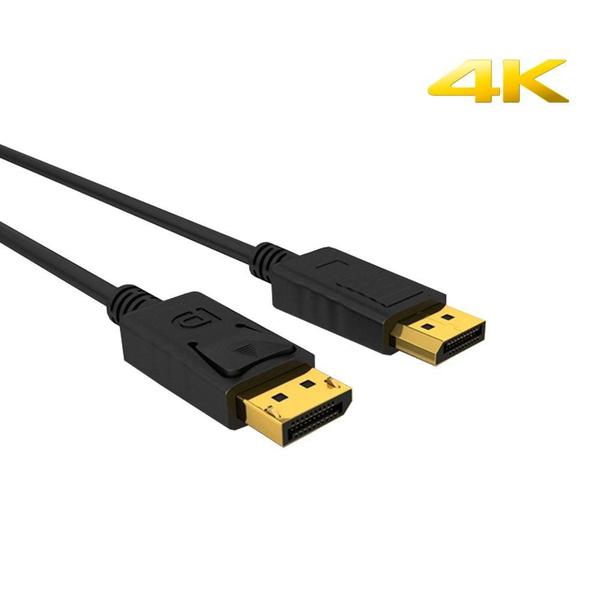 Imagem de Cabo Displayport 3m 4K Ultra HD e Full HD 1080p 3 Metros - Audio Tecnology