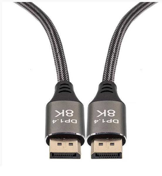 Imagem de Cabo Displayport 8K Dp Versão 1.4 240z 32gbps 1.5 Metros