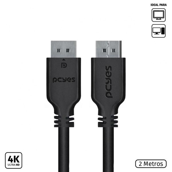 Imagem de Cabo Displayport Macho Para Displayport Macho 2 Metros V1.2