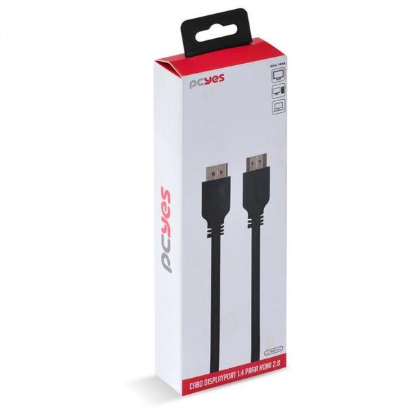 Imagem de Cabo displayport macho para hdmi 2.0 macho 2 metros - pdphm-2