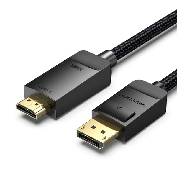 Imagem de Cabo Displayport Para HDMI 4K 60Hz Gamer Tv 1,5m Vention