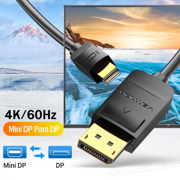 Imagem de Cabo Displayport X Mini Displayport Thunderbolt 1,5m Vention