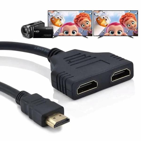 Imagem de Cabo Divisor HDMI 1080p - Adaptador para Xbox, PS3, PS4, DVD, HDTV, PC, Laptop e TV