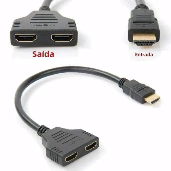 Imagem de Cabo Divisor HDMI 1080p - Adaptador para Xbox, PS3, PS4, DVD, HDTV, PC, Laptop e TV