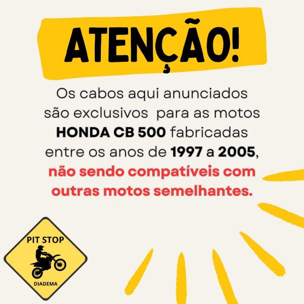 Imagem de Cabo Do Velocímetro Honda Cb 500cc 1997 A 2005