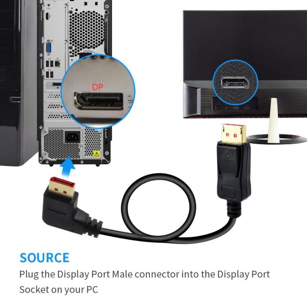 Imagem de Cabo DP Displayport 1,4 8K 60Hz 4k 144Hz HDR HDCP 2.2 1.8m (J036)