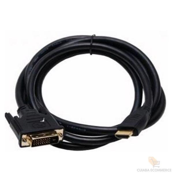 Cabo Dvi Macho x Hdmi Macho Imagem Nitidas 1,8 Metros - A.R Variedades MT Imagem de Cabo Dvi Macho x Hdmi Macho Imagem Nitidas 1,8 Metros