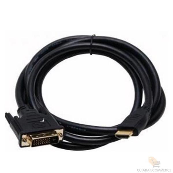 Imagem de Cabo Dvi Macho X Hdmi Macho Imagem Nitidas 1,8 Metros