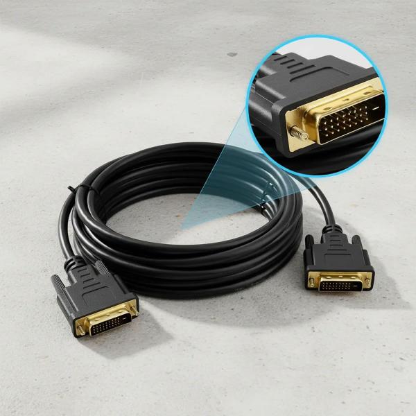 Cabo Dvi X Dvi 144hz Dual Link 241 Wincabos De 10 Metros - Cabo