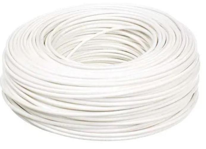 Cabo Eletrico 4Mm 100 Mts Branco Nova Eletro Imagem de Cabo Eletrico 4Mm 100 Mts Branco Nova Eletro