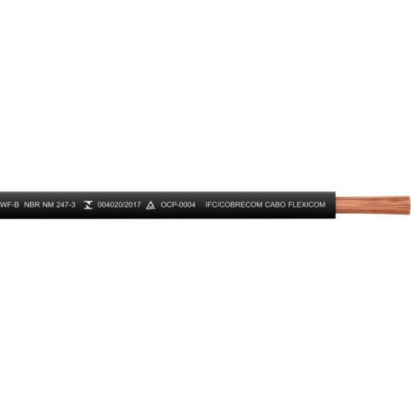 Cabo eletrico flexivel 4mm preto 10 metro cobrecom imetro - COBRECOM MEGATRON NAMBEI Imagem de Cabo eletrico flexivel 4mm preto 10 metro cobrecom imetro