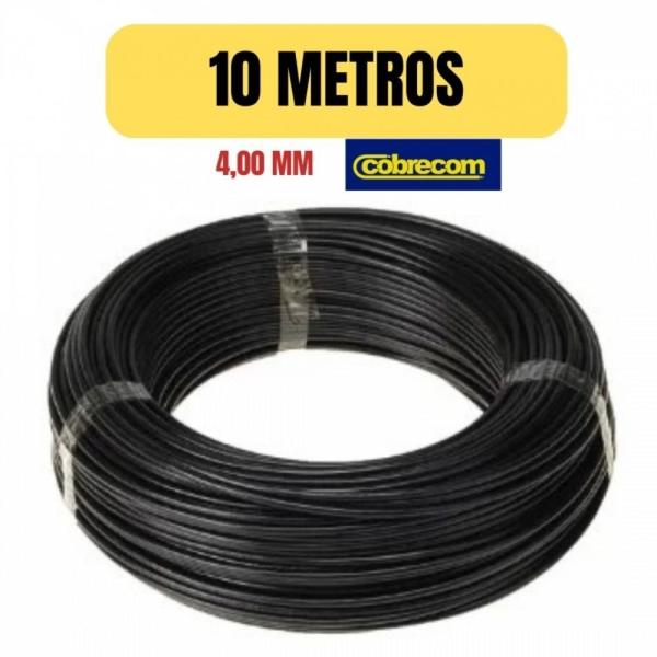 Imagem de Cabo eletrico flexivel 4mm preto 10 metro cobrecom imetro