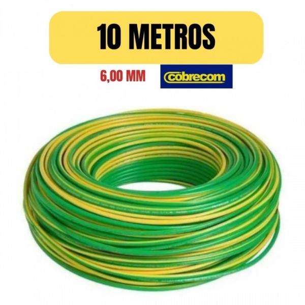 Imagem de Cabo eletrico flexivel 6mm brasileirinho 10 metro cobrecom imetro