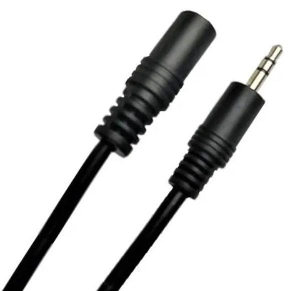 Imagem de Cabo extensão de áudio P2 3,5mm 3 metros Estéreo extensor fone de ouvido microfone headset