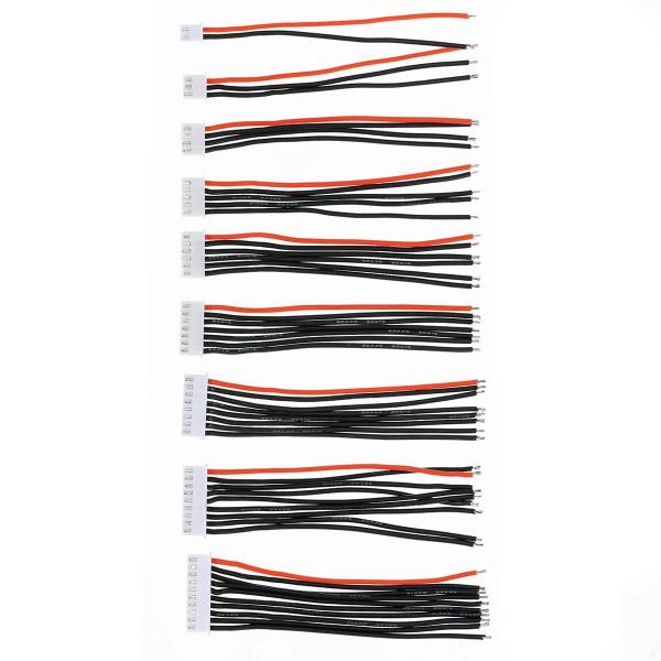 Imagem de Cabo Extensão JST-XH 22AWG com Silicone - 5 Peças para Bateria Lipo RC