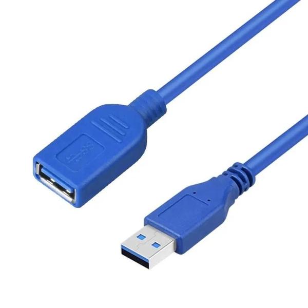 Imagem de Cabo Extensão USB 3.0 (3m) - Macho para Fêmea - Carregamento e Transferência de Dados