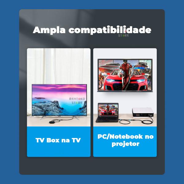 Cabo Extensor Adaptador HDMI 2.1 8K PS5 Gamer 2m Vention Imagem de Cabo Extensor Adaptador HDMI 2.1 8K PS5 Gamer 2m Vention