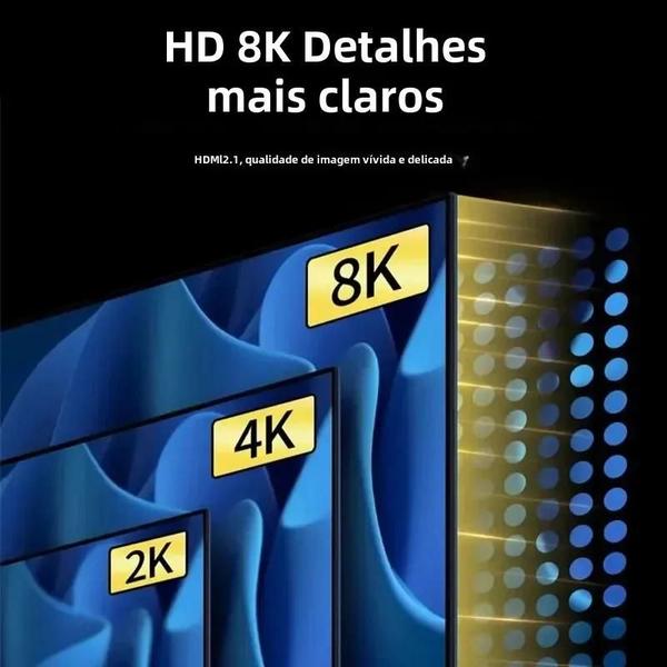 Imagem de Cabo Extensor HDMI 4K Fêmea-Fêmea - Extensão para Monitor e Laptop