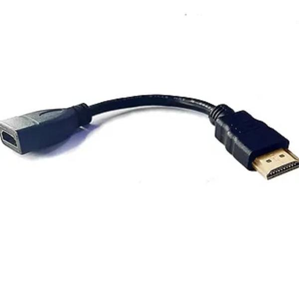 Imagem de Cabo Extensor HDMI Macho para HDMI Fêmea 20cm V1.4