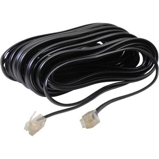 Imagem de Cabo Extensor Para Telefone RJ11 4 Vias 10M Preto Storm - PCT / 10