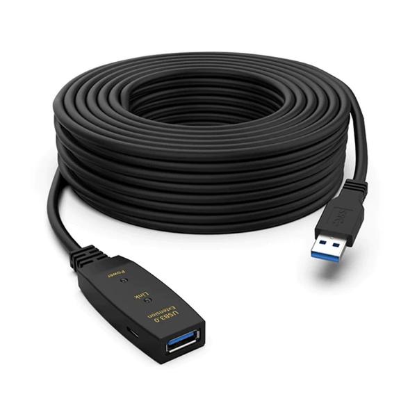 Imagem de Cabo Extensor Repetidor USB 3.0 Ativo 5m 5 Metros Reforçado