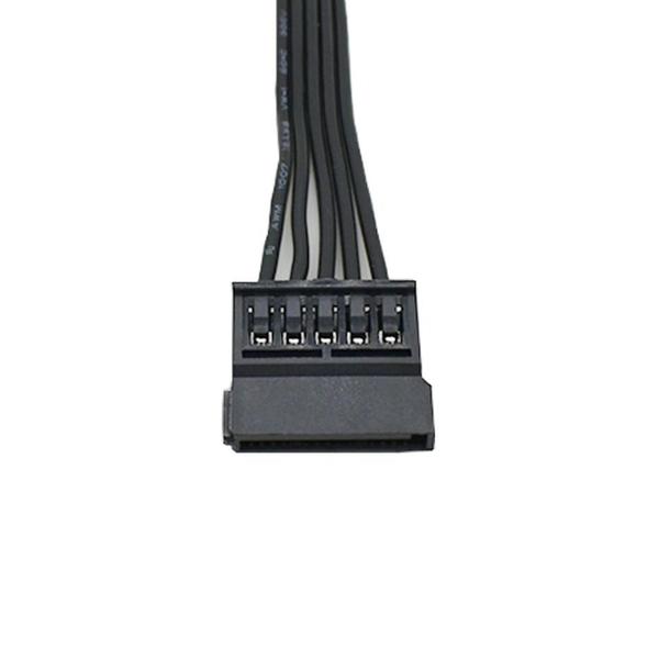 Imagem de Cabo Extensor Sata 15pin 30cm Macho para Femea Extensão Sata