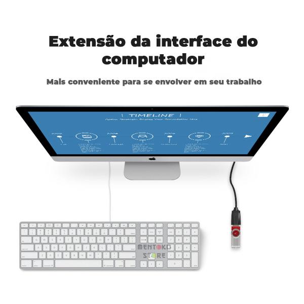 Imagem de Cabo Extensor USB 2.0 Extensao Pendrive Tv Pc 1,5m Vention