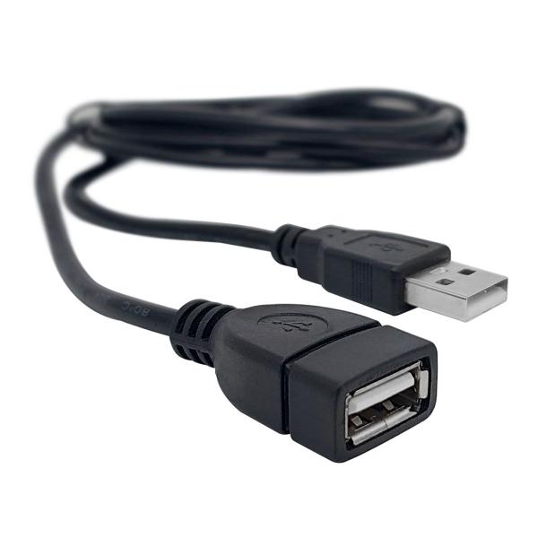 Imagem de Cabo Extensor USB 2.0 X-Cell, USB Macho x USB Fêmea, 5m, Preto - XC-M/F-5M