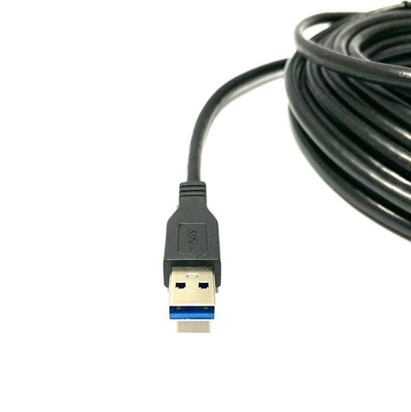 Imagem de Cabo Extensor Usb 3.0 30 Metros Ativo Com Repetidor E Alimentação