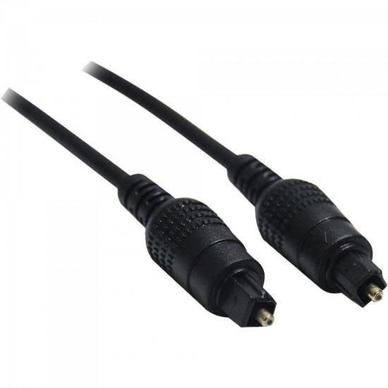 Imagem de Cabo Fibra Otica Para Audio 2,2Mm Toslink/Toslink Preto 5M