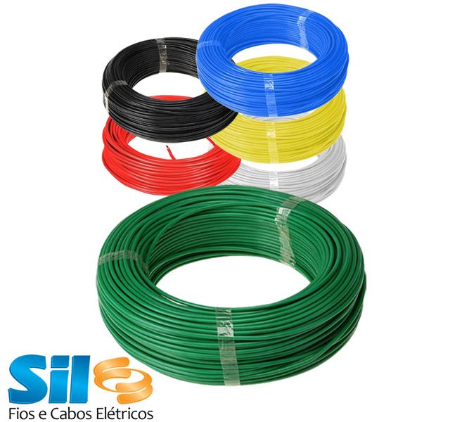 Cabo Fio Flexível Sil Cores - 10mm Rolo Com 10 Metros Imagem de Cabo Fio Flexível Sil Cores - 10mm Rolo Com 10 Metros