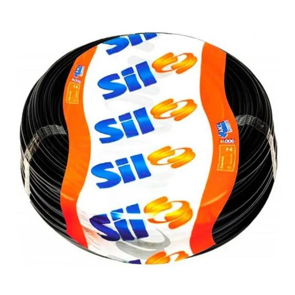 Cabo Flex Pp 500V 3X2.50 100M Preto Sil Imagem de Cabo Flex Pp 500V 3X2.50 100M Preto Sil