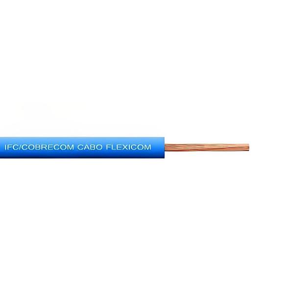 Cabo Flexicom Azul de Cobre 750 Volts com 100 Metros 4,0mm - 1150602401 - COBRECOM Imagem de Cabo Flexicom Azul de Cobre 750 Volts com 100 Metros 4,0mm - 1150602401 - COBRECOM