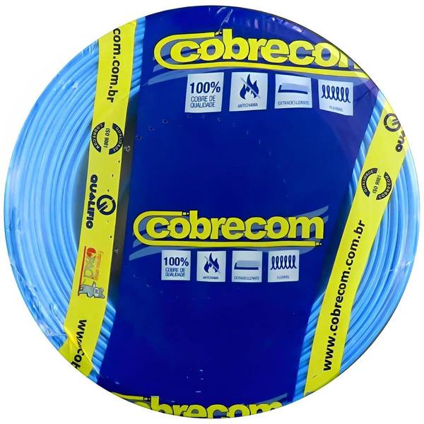Cabo Flexicom Azul de Cobre 750 Volts com 100 Metros 4,0mm - 1150602401 - COBRECOM Imagem de Cabo Flexicom Azul de Cobre 750 Volts com 100 Metros 4,0mm - 1150602401 - COBRECOM