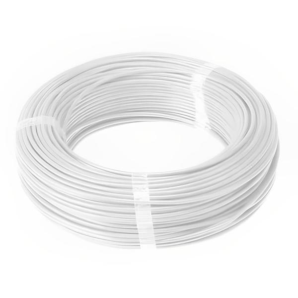 Cabo Flexicom Branco de Cobre 750 Volts com 100 Metros 2,5mm - 1150503401 - COBRECOM Imagem de Cabo Flexicom Branco de Cobre 750 Volts com 100 Metros 2,5mm - 1150503401 - COBRECOM