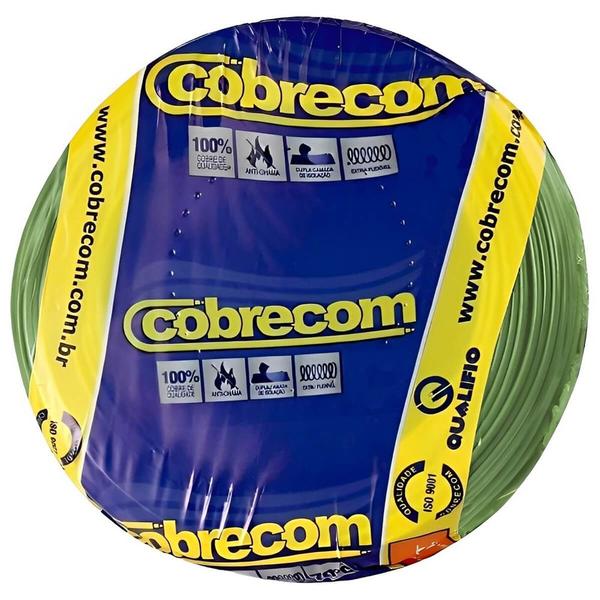 Imagem de Cabo Flexicom Verde de Cobre 750 Volts com 100 Metros 6,0mm - 375750 - COBRECOM