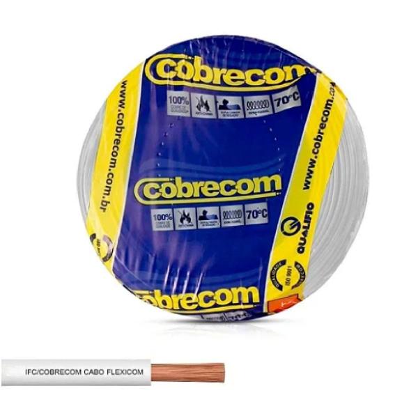 Imagem de Cabo Flexível 1.0MM 750V Branco 200 Metros - COBRECOM