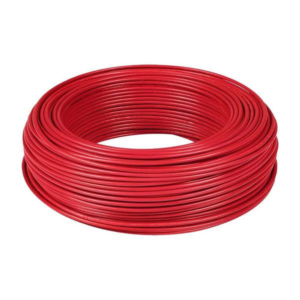 Cabo Flexível 1.5mm 750V Rolo Com 100 Metros Vermelho - FIOS INMETRO ISO9001 Imagem de Cabo Flexível 1.5mm 750V Rolo Com 100 Metros Vermelho