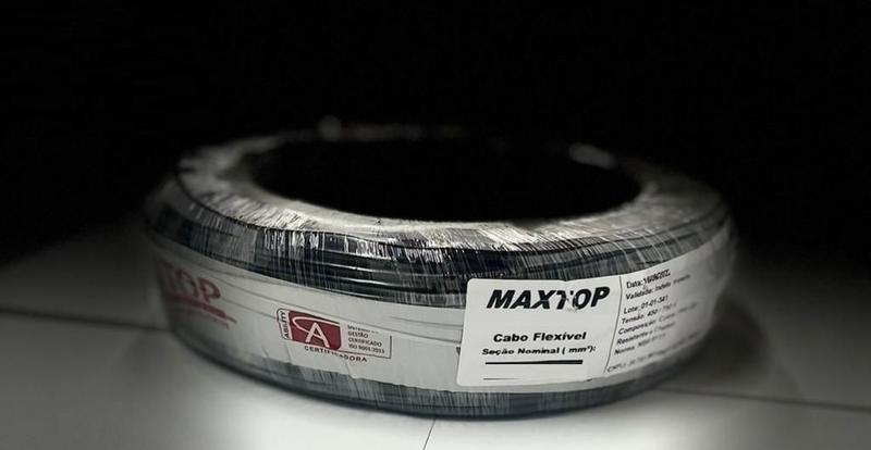 Imagem de Cabo Flexível 1,5Mm Preto 100 Metros Fio Elétrico Top