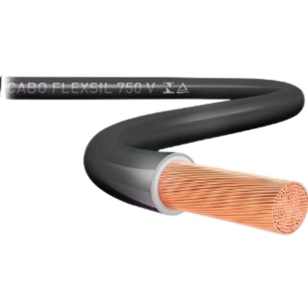 Cabo Flexível 16mm 1kv Preto 1 Metro - Sil Imagem de Cabo Flexível 16mm 1kv Preto 1 Metro - Sil