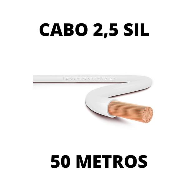 Imagem de Cabo Flexivel 2,5 mm Sil - 50 metros - Várias Cores