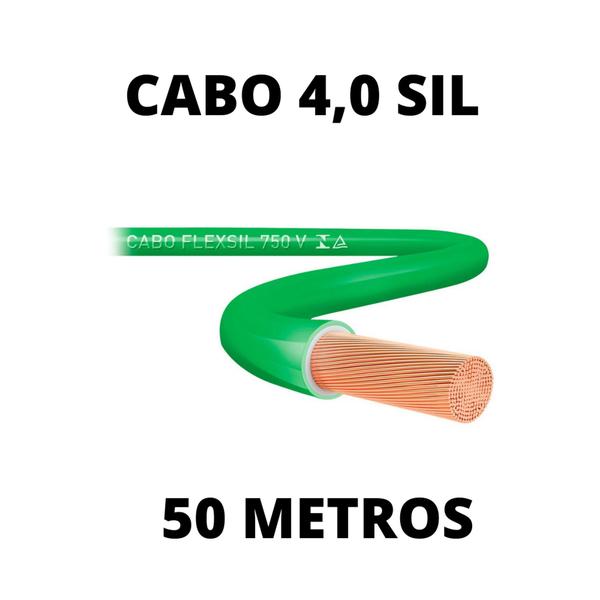 Imagem de Cabo Flexivel 4,0 mm Sil - 50 metros - Várias Cores