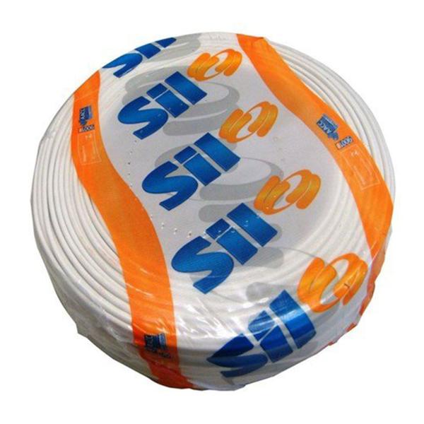Cabo Flexivel 6 MM 750V Branco SIL - Rolo 100 metros Imagem de Cabo Flexivel 6 MM 750V Branco SIL - Rolo 100 metros