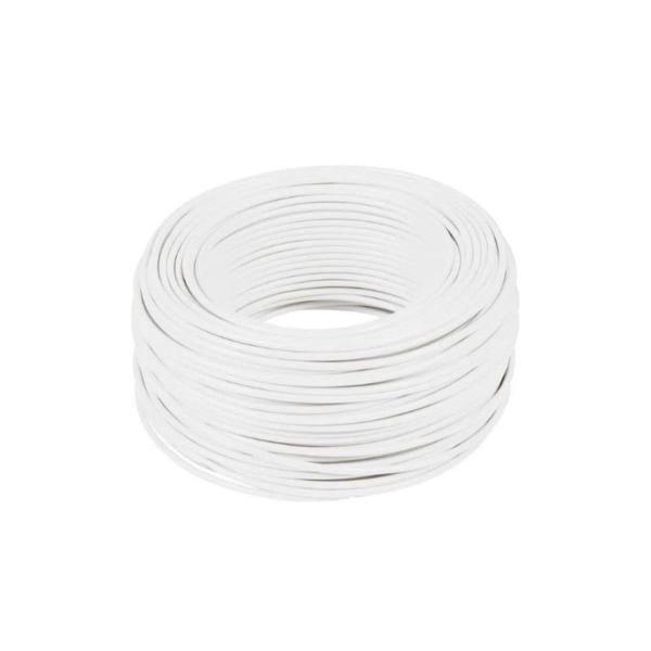 Imagem de Cabo Flexível BWF 0,5mm² Rolo de 200 Metros 750V Corfio - Branco