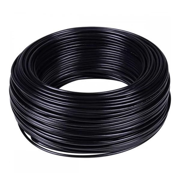 Cabo Flexível BWF 6,0mm² Rolo de 100 Metros 750V Corfio - Preto Imagem de Cabo Flexível BWF 6,0mm² Rolo de 100 Metros 750V Corfio - Preto