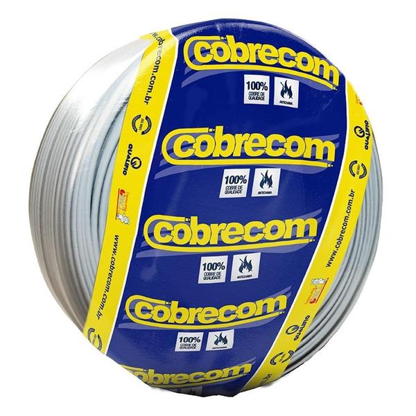 Cabo Flexível Cobrecom 1,5mmx100m Rolo 750V Branco Imagem de Cabo Flexível Cobrecom 1,5mmx100m Rolo 750V Branco