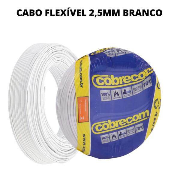 Imagem de Cabo Flexível Com Selo Do Inmetro P/energia 2,5mm 65 Metros 