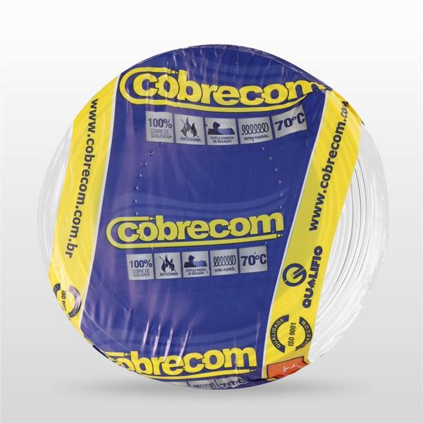 Imagem de Cabo Flexível Flexicom 2,5mm² 750v 100m Rolo Branco Cobrecom - COBRECOM