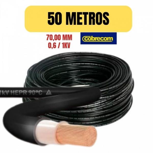 Imagem de Cabo flexivel hepr 0,6/1kv 70mm preto 50 metro cobrecom imetro