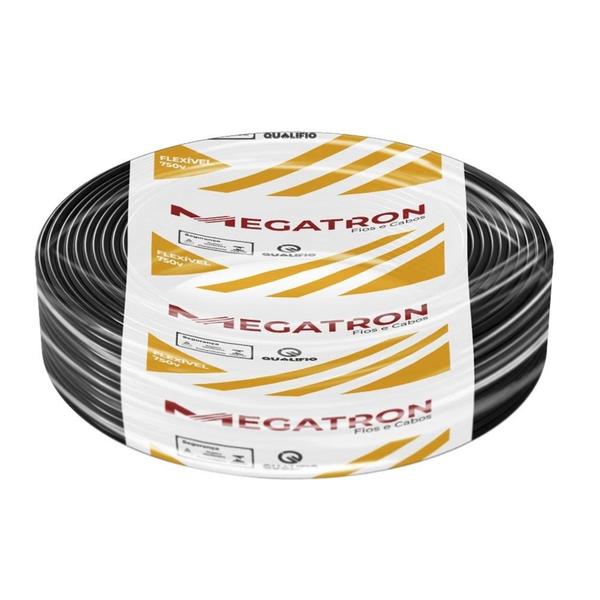 Cabo Flexível Megatron 1,5MMx100M Rolo 750V Preto Imagem de Cabo Flexível Megatron 1,5MMx100M Rolo 750V Preto